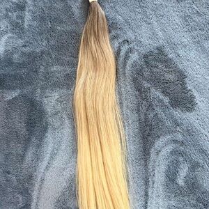 Real Hair Blonde Ombre Hair Extension and Blonde